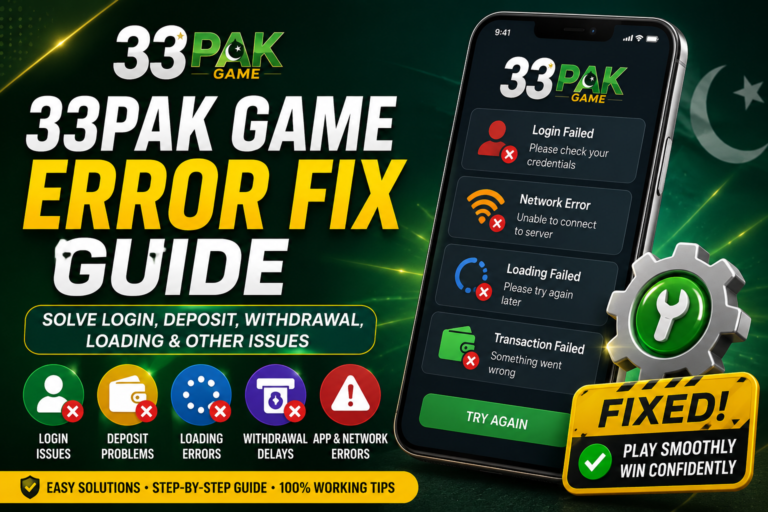 33Pak Game Error Fix Guide